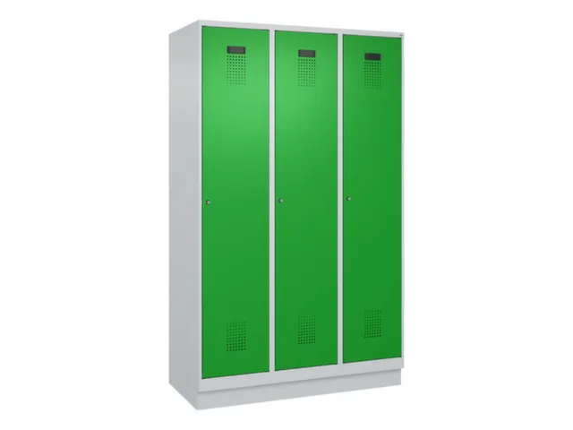 locker voor scheiding van kleding,HxBxD 1950x1200x500mm,3vak