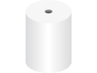 telmachinerol thermo Kangaro 60grs 76x70x12mm lengte 45m wit - 1