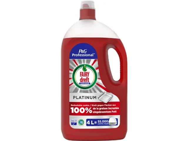 Professional afwasmiddel Platinum, fles van 4 liter