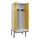 PBM-locker met bank,HxBxD 2120x800x815mm,2vak,vak B 400mm,draaigrendel