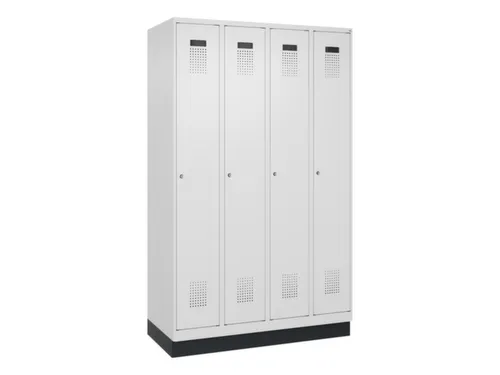 locker,HxBxD 1950x1200x500mm,4vak,vak B 300mm,cil.-slot,sokkel