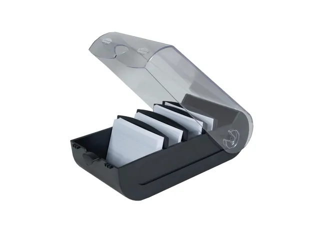 Steekkaartenbak BUNN YBOX A7 zwart/krist.