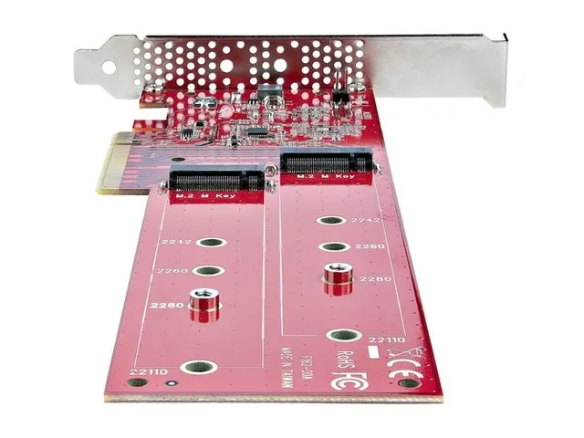 Dual M.2 PCI Express SSD Adapter Kaart