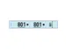 Garderobeblok 50 tickets 20x3 blauw