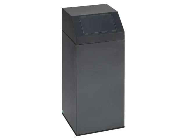 Afvalverzamelaar 76 Liter 890x380x380mm Sticker Metaal Antiekzilver