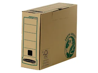 Opbergdoos R-kive Earth Serie Fsc 100mm A4 Transfer bruin - 1