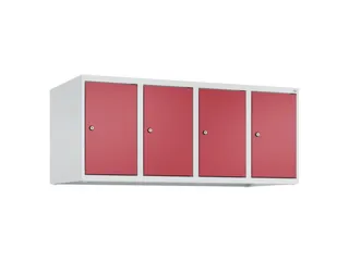 opzetkast,v. locker,4vak.,vak B 300mm,HxBxD 500x1200x500mm,vleugeldeur - 1