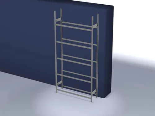 Bandenstelling Basisveld 3000x1500x435mm Vaklast 150kg 5etages