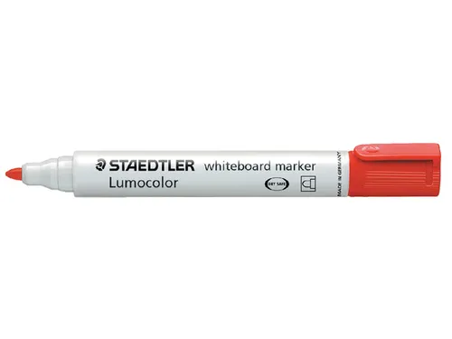 Viltstift Staedtler 351 whiteboard rond rood 1-2mm