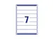 Rugetiket Avery L7702-25 smal 192x39mm zelfklevend wit 175 stuks