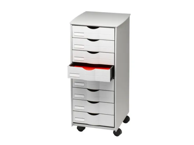 transportwagen HxBxD 715x316x343mm 8laden romp grijs front grijs