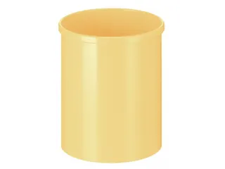 Ronde Papierbak Metaal 15 Liter Geel - 1