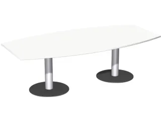 vergadertafel,HxBxD 720x2400x800mm,vatvormig - 2