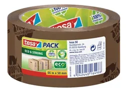 Tesapack eco & strong ecoLogo 50mmx66m PVC bruin