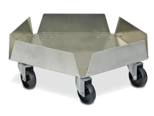 Tonroller,v. 35/100l ton,draagverm. 250kg,H 200mm,frame aluminium