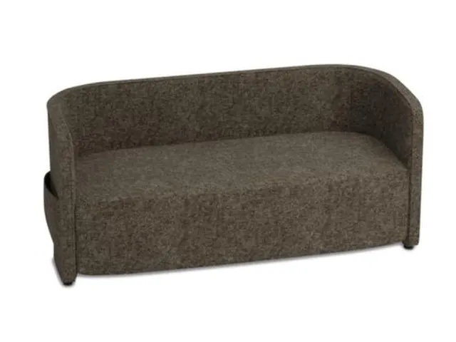 sofa,2-zits,stof bruingrijs,HxBxD 760x1570x760mm,2zijvakken