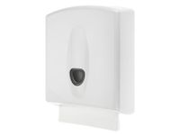 Handdoekdispenser Wit Midi Met 1x doos Handdoekjes Z-vouw 2-laags