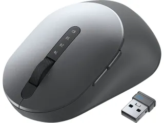 Ms5320W Multi Device muis draadloos grijs MS5320W-GY 5 knoppen rechts - 1