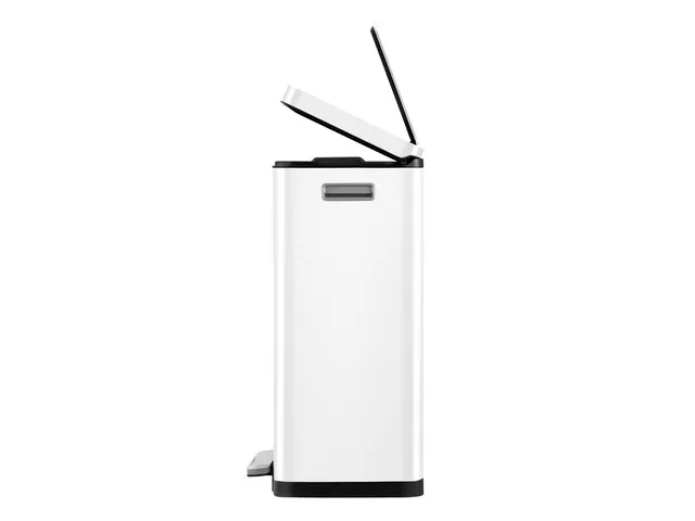 X-Cube pedaalemmer 30 Liter Wit Mat RVS