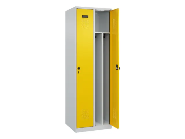 locker voor scheiding van kleding,HxBxD 1850x600x500mm,2vak
