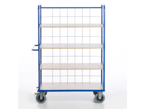 etagewagen,draagverm. 600kg,4etage(s),laadvl. LxB 1200x740mm,houtetage