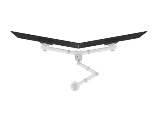 Monitorarm Viewgo Voor 2 Schermen 360° draaibaar Wit