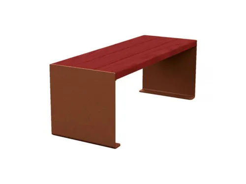 zitbank,B 1200mm,3latten,hout-zitting Mahonie,zitting H 450mm