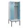 locker met bank,voor scheiding van kleding,HxBxD 2120x800x815mm,2vak