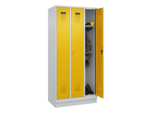 locker,HxBxD 1950x900x500mm,3vak,vak B 300mm,cil.-slot,sokkel