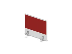 opzetpaneel v. bureau aanbouw aan de zijkant Bl-wit BN4011-rood 600mm
