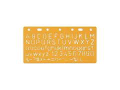 Sjabloon Standardgraph letters en cijfers 10mm