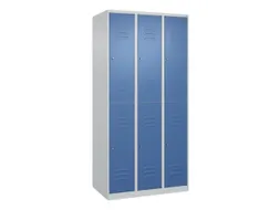 dubbeldekse locker,HxBxD 1850x900x500mm,3x2vak.,vak B 300mm,cil.-slot