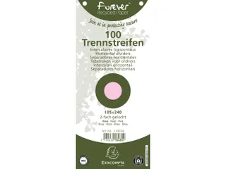 Tabstroken perfo FOR EVER 105X240mm roze - 5