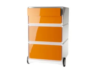 mobiel ladeblok,HxBxD 642x390x436mm,4lade(n),romp wit,front oranje - 2