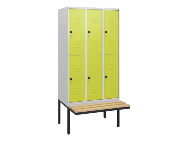 Dubbeldekse dekenkist,HxBxD 1950x900x815mm,3x2vak.,vak B 300mm