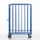 pakketwagen,draagverm. 600kg,laadvl. LxB 1200x740mm,houtetage,RAL5010