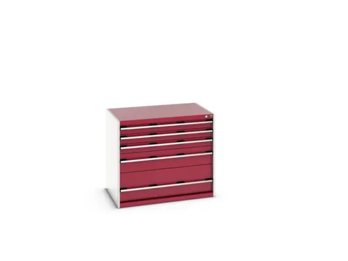 ladekast HxBxD 900x1050x750mm 5laden romp RAL7035 front RAL3004