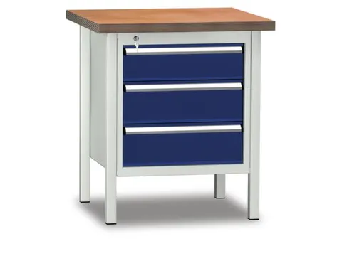 Werkbank 840x750x700mm 1lade 150mm 2laden 175mm Ral7035/ral5010
