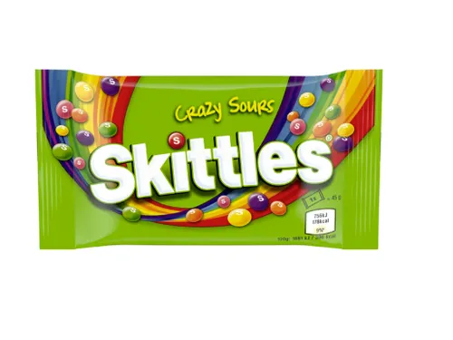 Snoep Skittles crazy sour zak 45gr