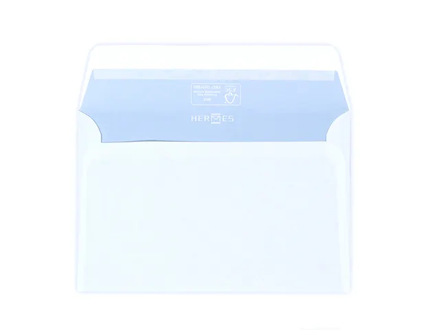 Envelop Hermes Bank C6 114x162mm 80gr Wit Zelfklevend 500 stuks