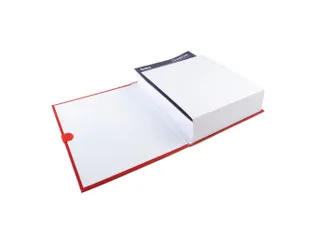 Map uitrekbare rug balacronkaft en Klittenband Rood A4 24x32cm - 1