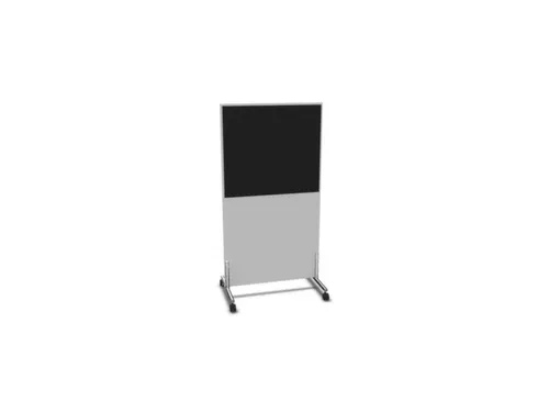 scheidingswand,HxB 1545x800mm,MP-lichtgrijs,BN8033-zwart