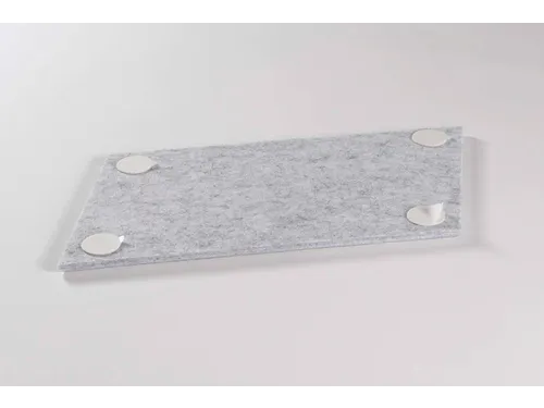 Akoestische PET-vilt Parallellogram tegels set assorti 30x25cm 22 stuk