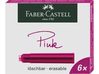 inktpatronen Faber-Castell roze doosje a 6 stuks