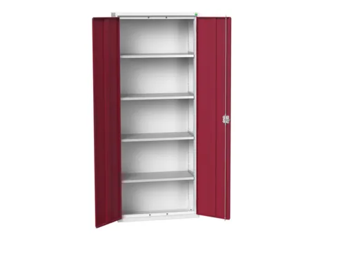 universele kast,HxBxD 2000x800x350mm,4xStalen bodem,draaigrendelslot