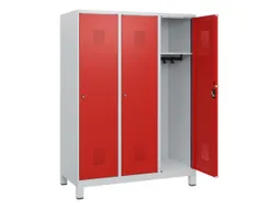 schoollocker,HxBxD 1630x1200x500mm,3vak,vak B 400mm,cil.-slot,voeten
