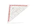 Tekendriehoek Standardgraph 23cm met greep