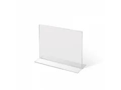 Folderhouder A6 T-stand Acryl liggend