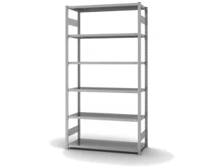 magazijnstelling,grondveld,HxBxD 2500x1360x535mm,vakl. 185kg - 2
