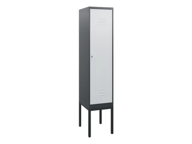 locker,HxBxD 1950x400x500mm,1vak,vak B 400mm,cil.-slot,voetonderstel